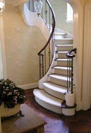 Curved Stair Traditional Entry Foyer And Stairs French English Country Traditional Stair Decor Staircase Design Stair Landing Decor