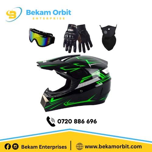 Ein passendes Helm-Set bietet optimalen Schutz für Einsteiger., AI generated
