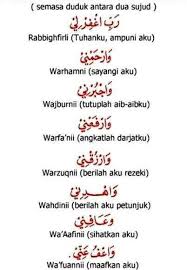 Bacaan duduk antara sujud dalam solat. Facebook