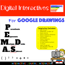 Digital Math Graphic Organizers Using Google Drawings