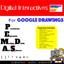 Digital Math Graphic Organizers Using Google Drawings