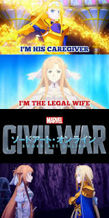 Team Alice Sword Art Online Funny Sword Art Sword Art Online Meme