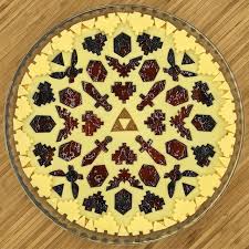 Im Officially Obsessed By Pie Art Heres A Zelda One With A Mix Of Orange Jam In The Center And Strawberry And Plum Jam Aroun Pies Art Orange Jam Creative Pies