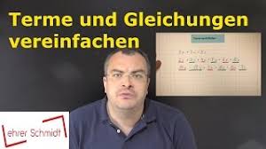Lösen von gleichungen durch umformung. Terme Und Gleichungen Vereinfachen Terme Und Gleichungen Mathematik Lehrerschmidt Youtube