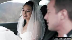 Brunette bitch will have a wedding today, but she is also going to have her  first anal sex.