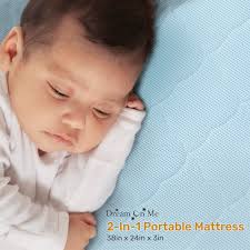 Evolur Rest EZ 2 in 1 Mini Crib Mattress, JPMA and Greenguard Gold  Certified, Crafted from Recycled Sustainable Materials, Blue : Buy Online  at Best Price in KSA