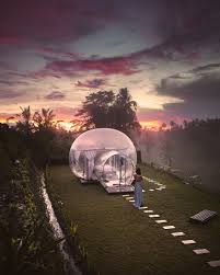 Is The Bubble Hotel Ubud In Bali Worth It In 2020 Garden Igloo Glamping Resorts Bali Sunset