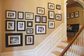 A staircase gallery wall is most often an eclectic decoration built up from frames of various kinds, sizes, shapes, textures and looks. Wall Collage Ideas For Staircase Novocom Top