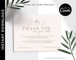 Thank you for your order emails are a great opportunity to incentivize repeat purchases. Devyn Thank You Cards Macarons And Mimosas