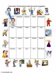 Occupations Language English Grade Level College School Subject English As A Second Langu Kindergarten Worksheets English Lessons For Kids English Exercises