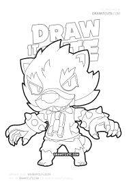 Spike exe, brawl stars animation, brawl stars funny moments, brawl stars best animation compilation. How To Draw Werewolf Leon Brawl Stars Draw It Cute