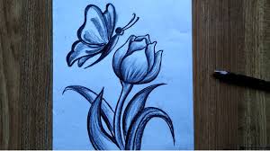 Maybe you would like to learn more about one of these? How To Draw Butterfly And Flower With Pencil Sketch Step By Step For Beginners Butterfly Drawing Youtube
