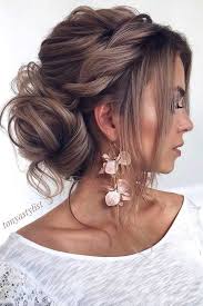 Messy Updo And Side Swept Bangs Hairstyleswithbangs Hairstyles Bangs Bobhairstyles Updohai Wedding Hair Inspiration Summer Wedding Hairstyles Hair Lengths