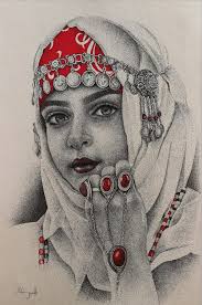 Ravana...King of Asura. Red point pen