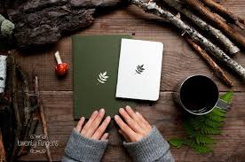 Forest Notebook With A Carved Pattern Leaf By Thetwentyfingers 14 00 One For Home And One For Car Or Briefcase Letterpress Stationery Carving My Etsy Shop