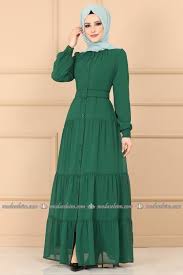 Modaselvim Elbise Kemerli Elbise Ferace 2049ab368 Zumrut The Dress Elbise Moda Stilleri