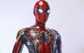 Iron Spider Man New Spider Man Suit Far From Home Spiderman Drawing Spiderman Coloring Spiderman