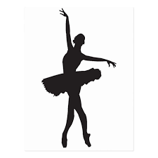 Ballet Dancer Ballerina Silhouette Png Postcard Zazzle Com Ballerina Silhouette Dance Silhouette Dancer Silhouette