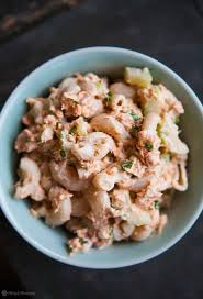 Salmon Macaroni Salad Recipe Simplyrecipes Com Recipe Canned Salmon Recipes Salmon Macaroni Salad Salmon Salad Recipes