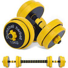 Nicec Adjustable Dumbbell Barbell Weight Pair Free Weights 2 In 1 Set Non Slip Neoprene Hand All Purpose Home Gym Office Barbell 33lb Or 18 2 Lb Dumbbell In 2021 Adjustable Dumbbell Set Barbell Weights Adjustable