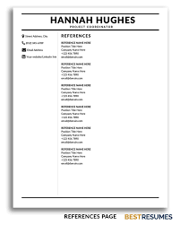 The heading for a reference page is generally centered at the top of the page. Free Reference Templates Smartsheet Template For References Resume Ic Character Word Job Template For References For Resume Resume Acting Resume Example Ats Resume Checker Medical Office Assistant Resume Objective Examples Keywords For