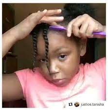 Sleek, smooth ponytails and some braids are so beautiful on little black girls aged 9 and 10 years. 8 Year Old Stlyes Her Own Natural Hair Natural Hairstyles For Kids Vid In 2021 Girls Braided Hairstyles Kids Kids Hairstyles Girls Little Girls Natural Hairstyles