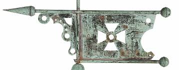 Check spelling or type a new query. Jeff Bridgman Antique Flags And Painted Furniture Banner Weathervane Made By Harris Co Boston With Witches Hat Style Finial And Arrow Head Ca 1880