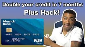 If you prefer to make an overnight payment. Merrick Bank Double Your Limit In 7 Months Even With Bad Credit Youtube