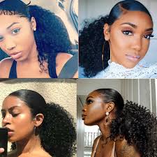 We've provided our customers with great quality and personal service since 1998. Afro Kinky Curly Hair Extension Drawstring Puff Ponytail Synthetic Clip In Pony Tail African American Hair Extension Moon Ray Shop