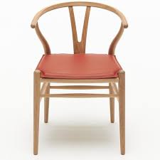 Leather Seat Cushion For Ch24 Wishbone Chair Leather Seat Wishbone Chair Custom Seat Cushions