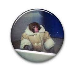 Ikea Monkey 1 Button By Crywolf On Etsy 1 00 Ikea Monkey Curiosity Killed The Cat Tiny Monkey