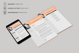 Whether you are looking for a lower third for an interview or event video, a classy 3d title, or a stunning animation we have something for. Modern Cv Template With Picture For Microsoft Word And Pages And Matching Cover Letter References In Resume Templates On Yellow Images Creative Store