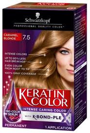 If you are dark, it will discolor the hair to have a. 7 5 Caramel Blonde