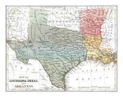 139 beaches of la and border states on one map. Louisiana Texas Arkansas Mitchell 1869 29 19 X 23 Walmart Com Walmart Com