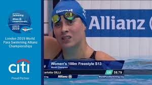 Start of the women's 400 m freestyle at the 2008 european championships freestyle is a category of swimming competition , defined by the rules of the international swimming federation (fina), in which competitors are subject to few limited restrictions 1 on their swimming stroke. Women S 100m Freestyle S13 Final London 2019 Youtube