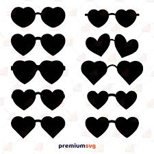 Download Heart Sunglasses Bundle Svg Clipart Cut Files Png Cricut Files Premium Svg
