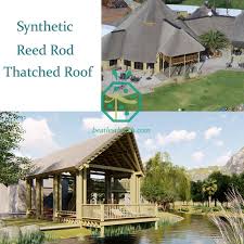 Traditional thatching appears to involve attaching bundles to each other by essentially sewing them with wire or flexible blanches. Best Artificial Water Reed Thatch Tiles For Log Cabin China Artificial Water Reed Thatch Tiles For Log Cabin Suppliers