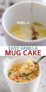 Vanilla Mug Cake Video Recipe Video Vanilla Mug Cakes Diy Food Recipes Mug Recipes