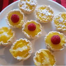Chocolate whoopie pies with marshmallow cream. Petite Lemon Curd Tartlets In Fillo Cups Recipe Easy Lemon Curd Lemon Dessert Recipes Tart Recipes