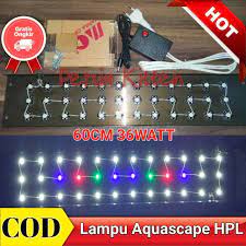 Lampu led diy untuk aquascape. Lampu Led Diy Aquascape Aquarium 60cm 36 Watt Shopee Indonesia
