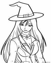Anime coloring pages cute coloring pages w. Printable Witch Coloring Pages For Kids