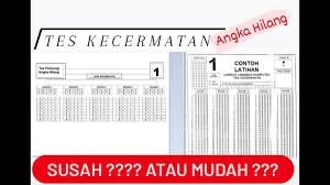 Check spelling or type a new query. Kupas Habis Tes Psikologi Terkait Tes Kecermatan Angka Hilang Seleksi Polri Tni Youtube