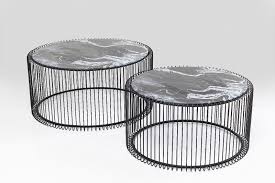 The wire black coffee table set looks as if sketched and celebrates the elegance of the minimalist. Wire Marble Black Wire Coffee Table Vale Furnishers
