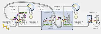 3 way switch diagram multiple lights between switches. Wiring A Z Wave 3 Way Auxiliary With Neutral From Other Switch W Diagrams Home Improvement Stack Exchange