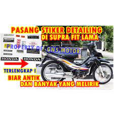 Banyak juga motor jadul dicari untuk keperluan restorasi. Jual Stiker Pelengkap Honda Supra X 100 Supra Fit Lama Kab Bandung Barat Gn5 Motor Tokopedia