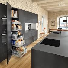 Black Kitchen Island With Handle Less Kitchen Cabinetry And Soft Closing Drawers Design Your Kitchen Kitchen Layout Buy Kitchen Cabinets