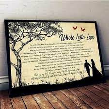 Whole Lotta Love Song Lyrics You Need Cooling Poster No Frame Fashion Home Garden Homedcor Postersprints Ebay Link Lyric Poster Canvas Frame Led Zeppelin