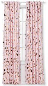 Cloud Island Blackout Curtain Panel Rose Gold Dash 63 Cloud Islandtm Rose Gold Rose Gold Bedroom Pink And Gold Curtains Rose Gold Curtains
