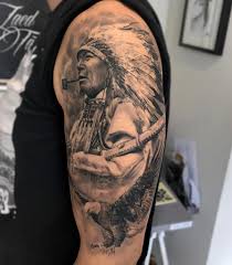 La Imagen Puede Contener 1 Persona Indian Tattoo Native American Tattoos Native American Tattoo Sleeve
