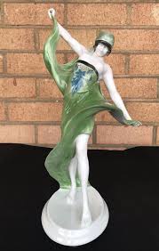 Hot promotions in art deco figurine on aliexpress if you're still in two minds about art deco figurine and are thinking about choosing a similar product, aliexpress is a great place to compare prices and sellers. Rare Art Deco Porcelain Figurine Serpantine Dancer Rosenthal C 1917 Art Deco Posters Art Porcelain Figurines